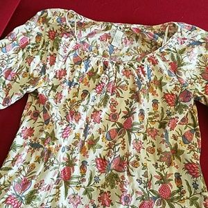 Floral top, lucky brand