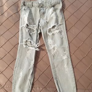 One Teaspoon Trashed Free Birds