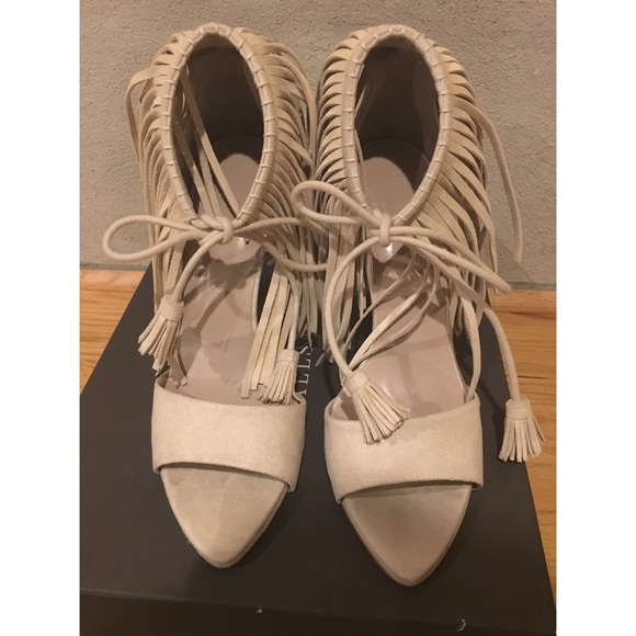 Zara Fringe Heels