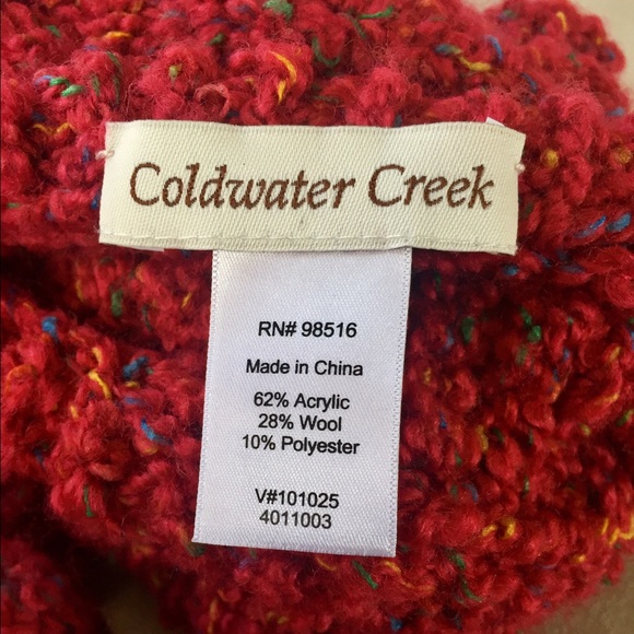 🌻 Red Speckled Scarf - Picture 4 of 4