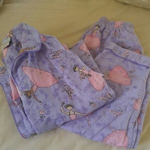 Girls flannel pajama set
