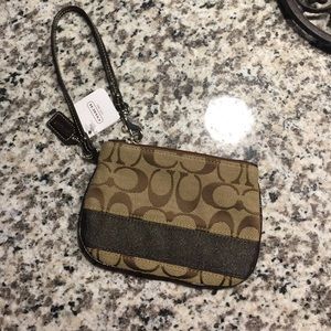 Brown Coach Wristlet