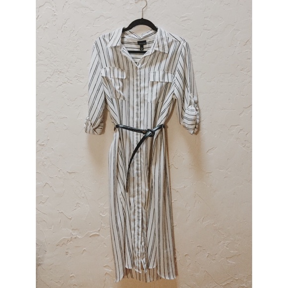 NWOT Striped Button Down Dress