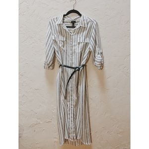 NWOT Striped Button Down Dress