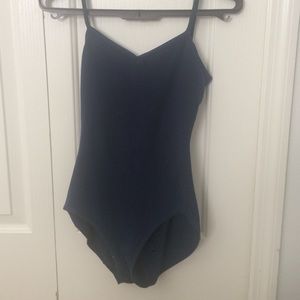 Navy Blue Criss Cross Back Bodysuit