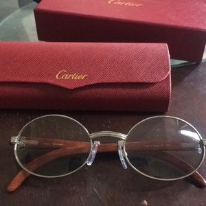 Cartier sunglasses wood 55"