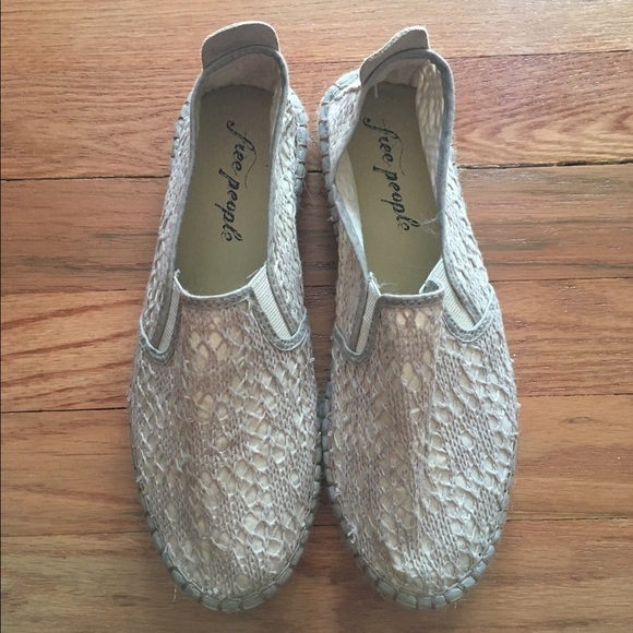 Free People crochet lace espadrille flats