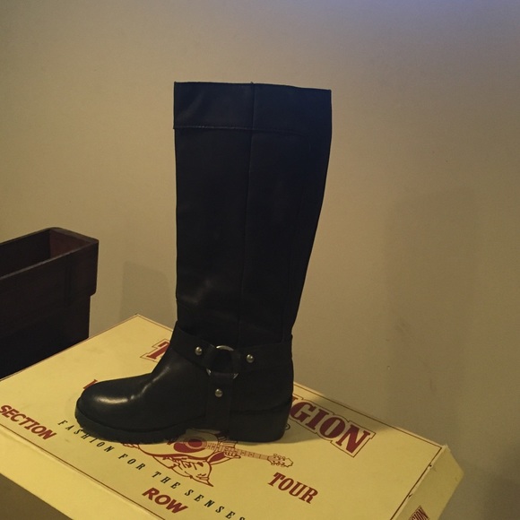 True religion holon black moto boot