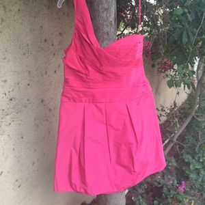 BCBG pink taffeta dress