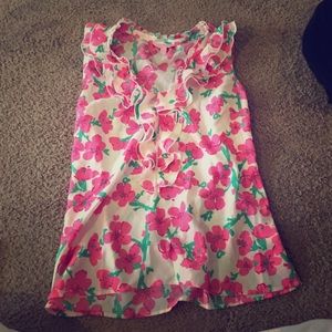 Lilly Pulitzer Floral Blouse! 🌺