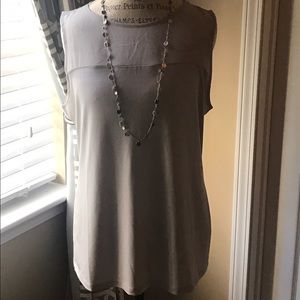 NWT Banana Republic mixed media top