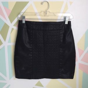 ZARA faux leather skirt