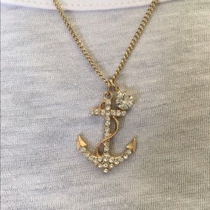 Gold Anchor Necklace