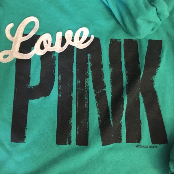 VS Pink hoodie! Teal. - Picture 2 of 4