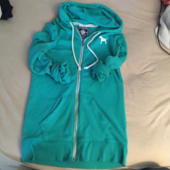 VS Pink hoodie! Teal. - Picture 3 of 4