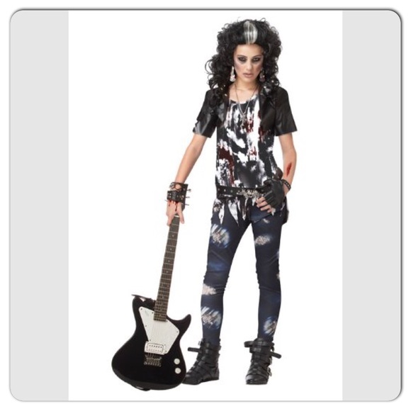 Girls Rocked Out Zombie Costume M