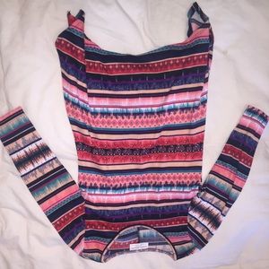 Multicolored flared top