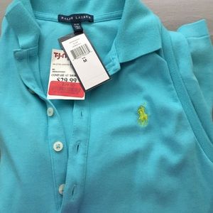 Sleeveless Ralph Lauren dress.