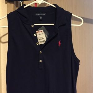 Sleeveless Ralph Lauren dress.