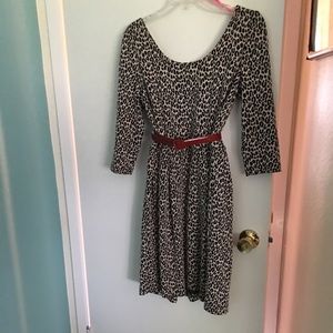 Betsy Johnson leopard print dress