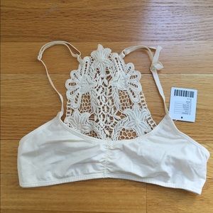 Out From Under Ruched Crochet Bra