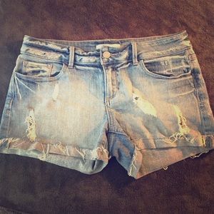 Forever 21 Distressed Jean Shorts size 28