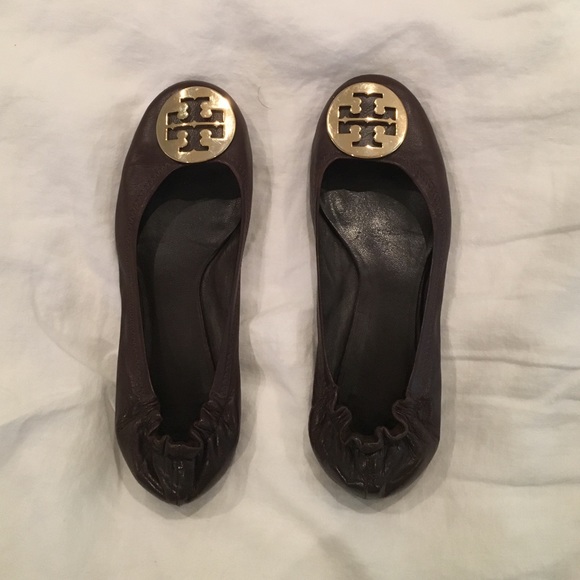 Tory Burch Reva Flats Brown