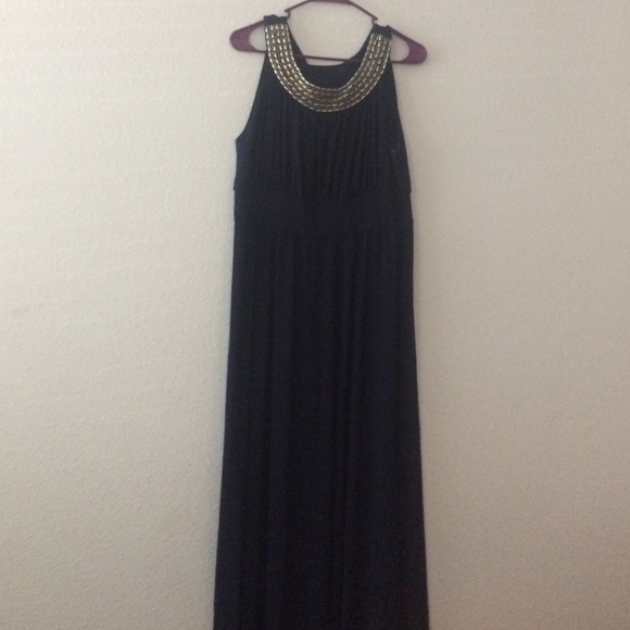 EUC elegant navy blue maxi