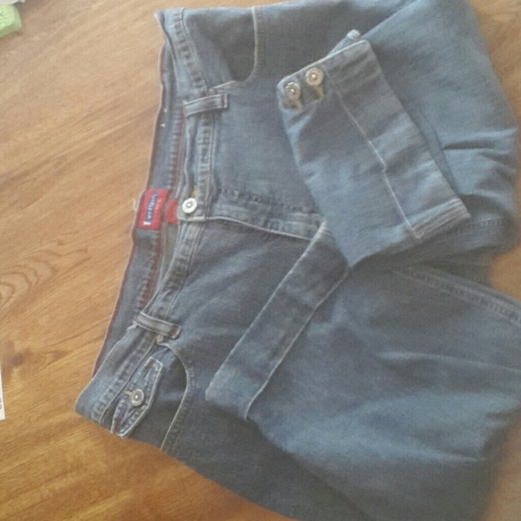 Blue Jean cuffed Capri's