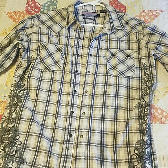 Womans button down western shirt