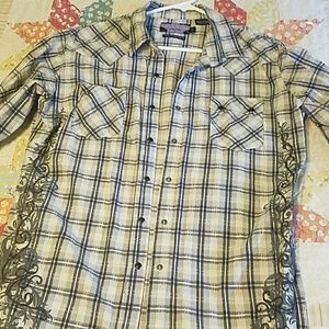 Womans button down western shirt