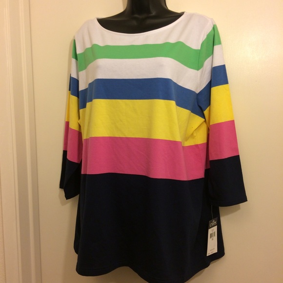 Chaps Tops - NEW Chaps stripped beautiful top