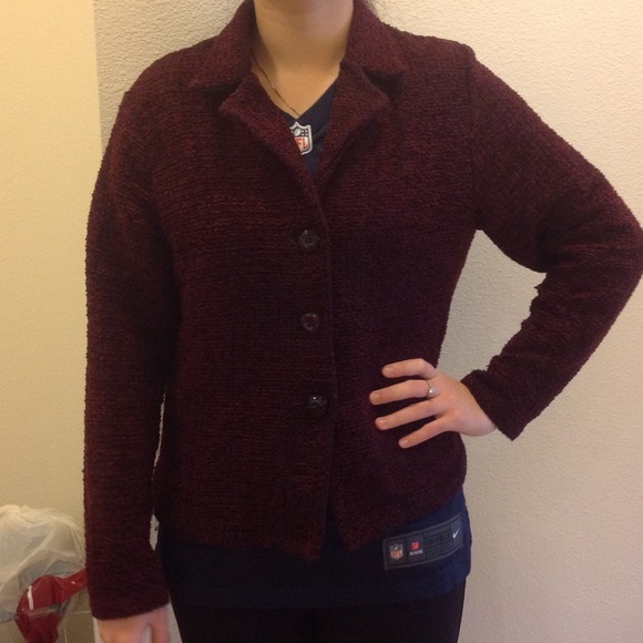 Burgundy Jacket Size Large - Picture 1 of 2