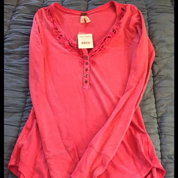 Free People pink top -new
