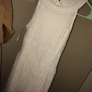 White lace dress