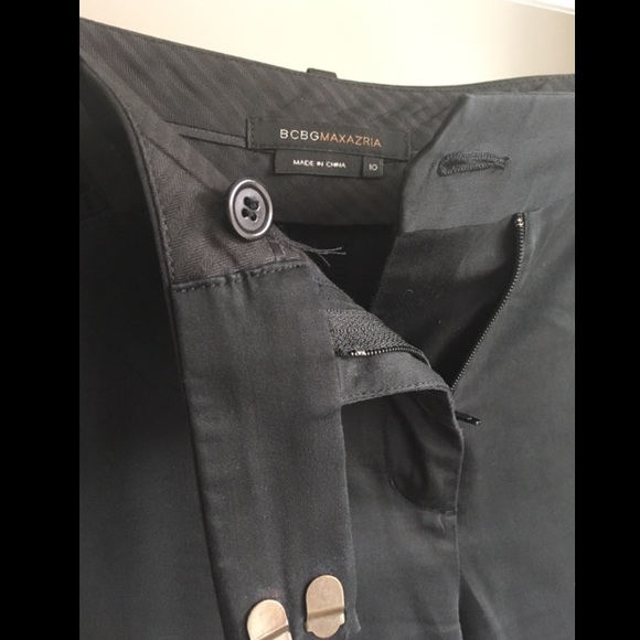 BCBG black, flat-front, business pants - Picture 3 of 3
