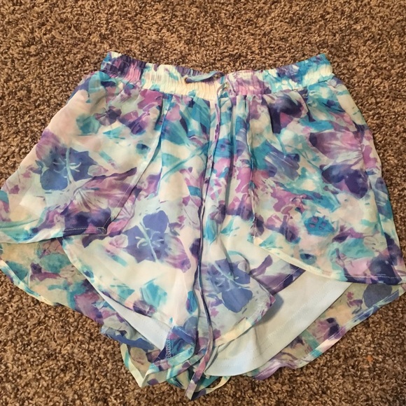 Flower shorts.