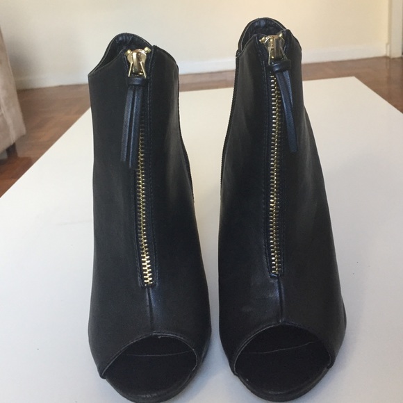 Brand New Black Ankle Bootie with toe cutout