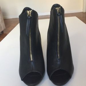 Brand New Black Ankle Bootie with toe cutout