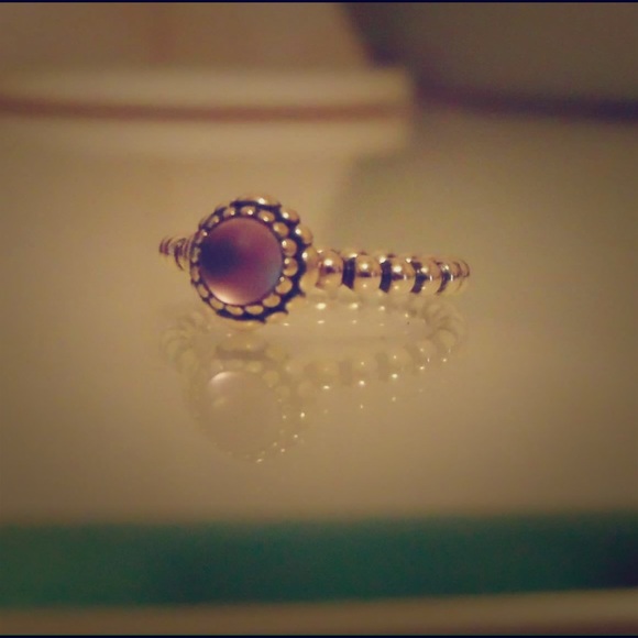 Birthstone Pandora Ring