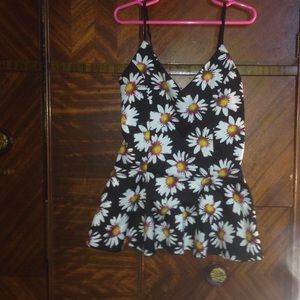 Floral peplum top
