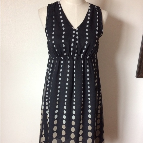 Apt 9 Modern Black Polka Dot Dress