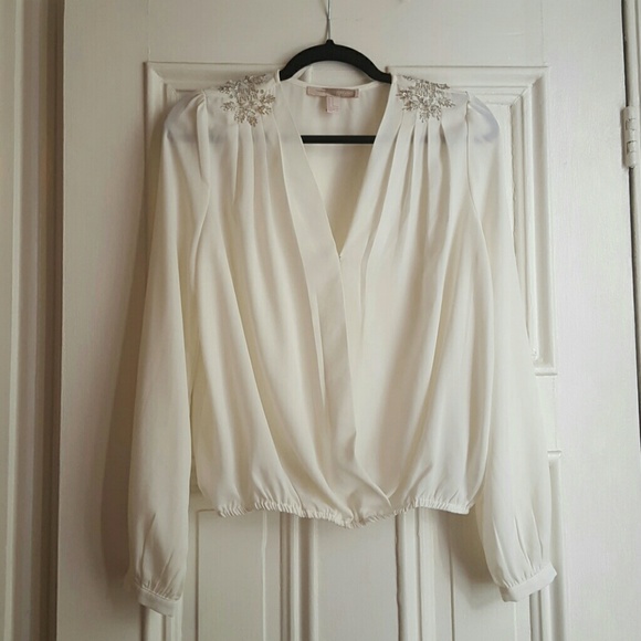 Forever 21 chiffon surplice top