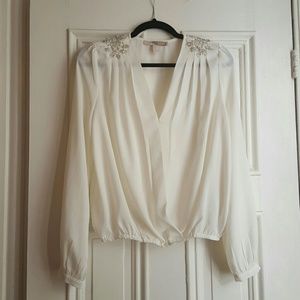 Forever 21 chiffon surplice top