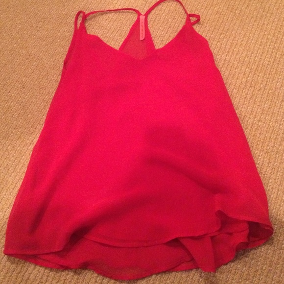 Red tank top