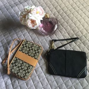 TWO(!!) COACH wristlets