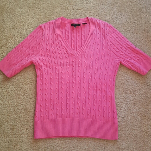 Pink V-Neck Sweater