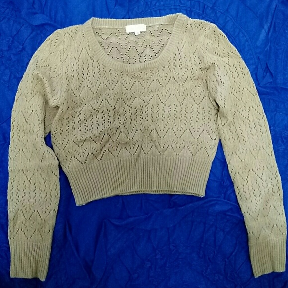 Cropped Knit Sweater