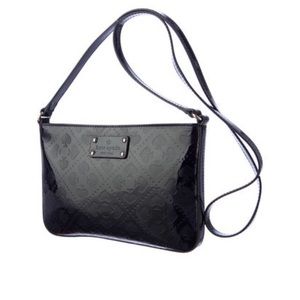KATE SPADE black patent crossbody