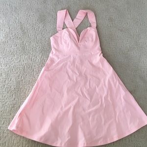 babydoll pink skater dress
